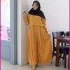 Gambar Gamis Polos Plisket Terbaru Busui Panjang Murah Gamis Muslimah SIRA - Maroon, All Size dari Al himmah Store1 Jakarta Barat 8 Tokopedia