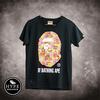 Gambar BAPE A Bathing Ape Big Head Flower Pink Black Tshirt 100% ORIGINAL dari HYPESNEAKER.ID Kota Salatiga 1 Tokopedia