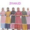 Gambar Ziyah.id Gamis 12 Color Hamidah Daily Muslim - PinkXBrown, XL dari Ziyahid Kota Bandung 1 Tokopedia
