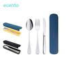 Gambar ecentio Set Alat Makan Sendok Garpu Sumpit 410 Stainless Steel - Hitam dari ecentio Official Store Kab. Bekasi 15 Tokopedia