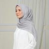 Gambar Hijab Wanita Chevron Plain Scarf Voal Diario - Gravel LC dari diario Kab. Bandung 8 Tokopedia