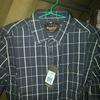 Gambar Kemeja lengan pendek merk Ricardo size M, Warna Biru Tua motif garis dari UAV Jakarta Selatan 4 Tokopedia