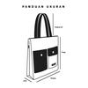Gambar Pamole - Tote Bag Bahan Kanvas Penutup Resleting - Teka Tropical dari Pamole Official Shop Kota Bandung 5 Tokopedia