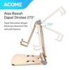 Gambar ACOME AH01 PHONE HOLDER STAND DEKSTOP TATAKAN HP MEJA IPHONE ANDROID - GOLD dari GADVENTIA Official Store Jakarta Barat 6 Tokopedia
