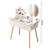 Gambar Mee Do Meja Rias Cermin Kaca Make Up Minimalis Aesthetic - WHITE dari Mee Do Kota Bekasi 6 Tokopedia