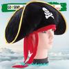 Gambar Pirate Captain Hat Skull Topi Bajak Laut halloween jack sparrow dari Susan Shop Kota Depok 1 Tokopedia