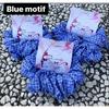Gambar Blue motif scrunchie bahan cotton medium size dari Scrunchie Kab. Badung 3 Tokopedia