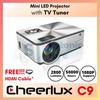Gambar CHEERLUX MINI LED PROJECTOR C9 TV TUNER 2800 LUMEN dari skytonic store Jakarta Barat 1 Tokopedia