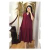 Gambar OLIVIARCORNER Karin Loose Dress bahan rayon super adem dan flowy - Merah dari oliviar corner Jakarta Utara 3 Tokopedia