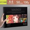 Gambar Marker Pad 50 Sheets 130g Professional No Penetration Paper Sketchbook - 16K dari AngeloHut Jakarta Barat 7 Tokopedia