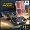 Gambar Kotak Bekal Bersekat | Lunch Box | BPA Free | Anti Bocor - 3 SEKAT BIRU dari hoptech id Kab. Tangerang 2 Tokopedia
