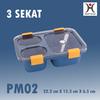 Gambar Kotak Bekal Bersekat | Lunch Box | BPA Free | Anti Bocor - 3 SEKAT BIRU dari hoptech id Kab. Tangerang 1 Tokopedia