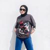 Gambar JINISO T-Shirt Black Rebel Oversize Tee | Kaos - hitam, l dari JINISO.ID Jakarta Utara 5 Tokopedia