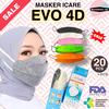 Gambar Masker EVO PLUSMED 4D i-Care Medical grade icare earloop - MixWarnaEvo dari MentaiCare Jkt Jakarta Utara 3 Tokopedia