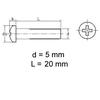 Gambar skrup baut screw plastik transparant nylon M5 x 20 mm dari SentraOnlineShop Kab. Tangerang 2 Tokopedia