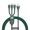Gambar BASEUS Flash Series 1-for-3 Fast ChargingCable USB to M L C 1.2m CA1T3 - Hijau dari IOT Official Shop Jakarta Utara 2 Tokopedia
