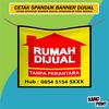 Gambar Cetak Spanduk Dijual Disewakan Banner Dijual Disewakan - 0,5x0,5 Meter dari Kang Print Kota Bekasi 1 Tokopedia
