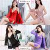 Gambar Lingerie Sexy Outer+Dress Transparan Piyama Baju Tidur Kimono LR11 - Merah dari Official Bianglala ID Jakarta Barat 6 Tokopedia