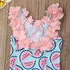 Gambar BAJU RENANG BAYI PEREMPUAN IMPORT WATERMELON SEMANGKA FLOWER - 0-6 bulan dari bonie_shop Jakarta Barat 4 Tokopedia