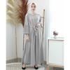 Gambar Gamis Larisa Rempel Resleting Depan Busui Friendly - Hitam dari Tokogo-id Jakarta Barat 15 Tokopedia