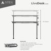 Gambar LiveDesk Core Sit Standing Meja Electric Adjustable Work Gaming Desk - 110cm CarbonFib dari Apex Warrior Jakarta Timur 4 Tokopedia
