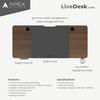 Gambar LiveDesk Core Sit Standing Meja Electric Adjustable Work Gaming Desk - 110cm CarbonFib dari Apex Warrior Jakarta Timur 3 Tokopedia