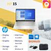 Gambar Laptop HP 15 i5 1135G7 8GB 256ssd W10 15.6 - SILVER dari royalltech Jakarta Utara 1 Tokopedia