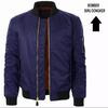 Gambar new jaket bomber pilot hitam anti air size Jumbo XXXL - biru navy, XL dari berkahsalawasna99 Kota Cimahi 6 Tokopedia