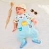 Gambar jumpsuit overall bayi anak laki laki 1-2 tahun ZOO overall - biru tua, M dari Big Bear Babyshop Jakarta Barat 5 Tokopedia