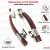 Gambar handle pintu rumah minimalis/Gagang pintu rumah 33cm type kotak sabit - coklat Natural, 33cm dari Sukalaku Store Kab. Pati 6 Tokopedia