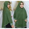 Gambar HIJAB TANGAN PANJANG SAKU DG LIST,jilbab wanita lengan kerudung syar'i - Hitam dari klinting Kab. Pekalongan 2 Tokopedia