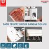 Gambar UNISOH RAK KAMAR MANDI TEMPAT SIKAT GIGI ODOL TEMPAT ALAT MANDI TEMPEL - 2 GELAS dari UNISOH Jakarta Barat 4 Tokopedia