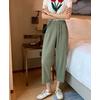 Gambar Celana Panjang Pants Karet Santai Slim Soft Import - Biru dari Grosir Korean style Kota Tangerang 3 Tokopedia