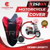 Gambar Sarung Motor SCOOPY / Cover Penutup Motor Warna Antiair Merk VISION - Merah dari Trimitra Group Kab. Tangerang 1 Tokopedia