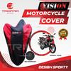 Gambar Sarung Motor TIGER / Cover Penutup Motor Warna Antiair Merk VISION - Merah dari Trimitra Group Kab. Tangerang 1 Tokopedia