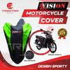 Gambar Sarung Motor SUPRA X / Cover Penutup Motor Warna Antiair Merk VISION - Merah dari Trimitra Group Kab. Tangerang 8 Tokopedia