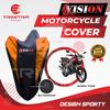 Gambar Sarung Motor TIGER / Cover Penutup Motor Warna Antiair Merk VISION - Merah dari Trimitra Group Kab. Tangerang 7 Tokopedia