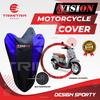 Gambar Sarung Motor SCOOPY / Cover Penutup Motor Warna Antiair Merk VISION - Merah dari Trimitra Group Kab. Tangerang 4 Tokopedia