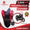 Gambar Sarung Motor VIXION / Cover Penutup Motor Warna waterproof Merk VISION - Merah dari Trimitra Group Kab. Tangerang 5 Tokopedia