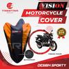 Gambar Sarung Motor VIXION / Cover Penutup Motor Warna waterproof Merk VISION - Merah dari Trimitra Group Kab. Tangerang 8 Tokopedia