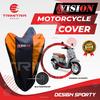 Gambar Sarung Motor SCOOPY / Cover Penutup Motor Warna Antiair Merk VISION - Merah dari Trimitra Group Kab. Tangerang 6 Tokopedia