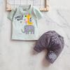 Gambar Setelan Baju Celana Anak Bayi Laki Laki Usia 0 - 6 Bulan Motif Gajah - Abu Pastel dari Smart Parents Kab. Tangerang 4 Tokopedia