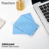 Gambar Maschere Masker Kain Origami - 3 Ply - Maroon dari Maschere Kab. Sleman 9 Tokopedia
