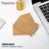 Gambar Maschere Masker Kain Origami - 3 Ply - Maroon dari Maschere Kab. Sleman 19 Tokopedia