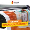 Gambar cetak spanduk flexy banner / Print flexi baliho / backdrop billboard - Flexi 280 gsm dari WELLEN PRINT Jakarta Selatan 2 Tokopedia