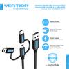 Gambar Vention Multi USB Charger 3in1 Micro USB to USB-C + Mini USB - CQI, 0.5 Meter dari Vention Indonesia Jakarta Barat 2 Tokopedia