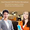 Gambar MIKROPON MICROPHONE DOUBLE DUA MIC HEADSET WIRELESS - PROMICK HH-V35FS dari EtalaseBelanja Jakarta Pusat 2 Tokopedia