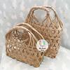 Gambar TAS ANYAMAN BAMBU HAMPERS DUA TANGKAI / PEGANGAN UKURAN BESAR MUAT 3KG dari The House Store ID Kota Cimahi 3 Tokopedia