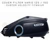 Gambar Cover Filter Custom Velocity Vario 125 / 150 PCX CBU Original - F. OLD SILVER dari MKAccesories Jakarta Timur 11 Tokopedia