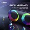 Gambar Vivan VS16 RGB Light Bluetooth Speaker Bass TWS 10W IPX6 Waterproof - Hitam dari bestdeal official Jakarta Pusat 5 Tokopedia